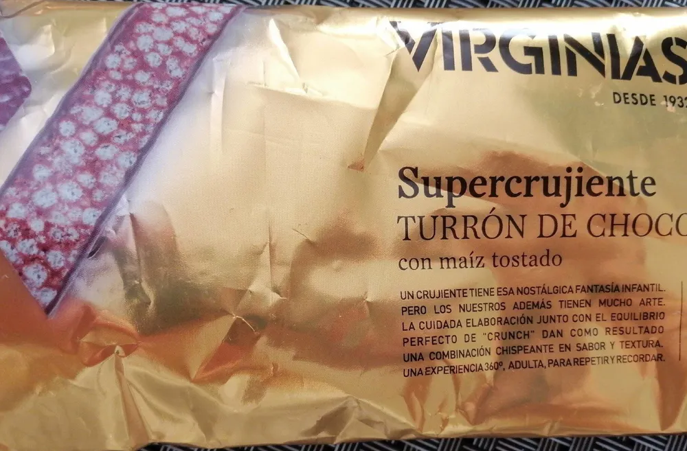 Turrón de chocolate súper crujiente