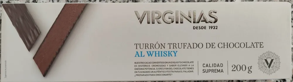 TOURRON TRUFFEE DE CHOCOLAT AVEC WHISKY