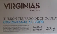 Turrón truffado de chocolate naranja al licor