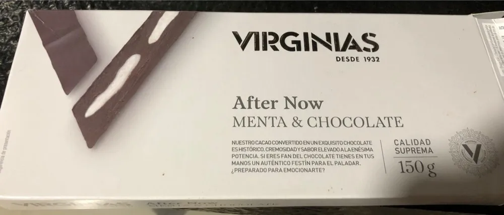 After now, turrón de menta & chocolate