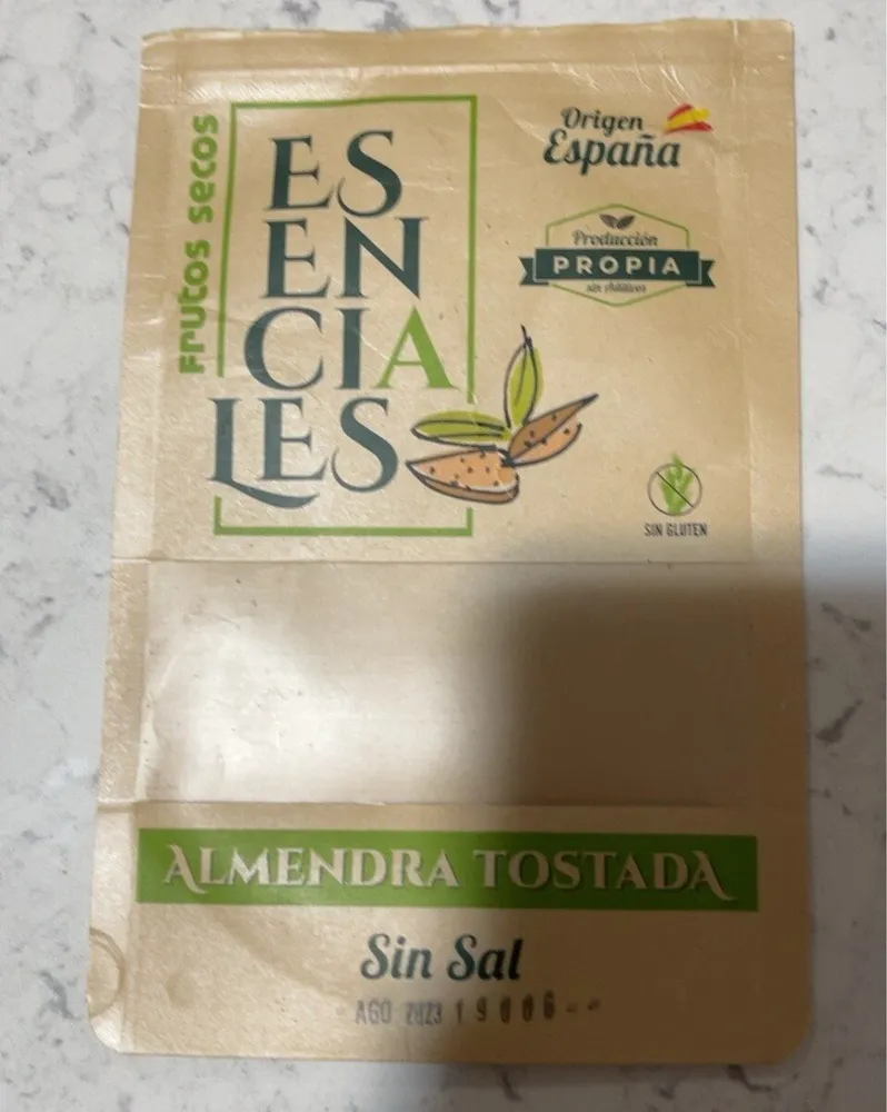 Almendra tostada sin sal