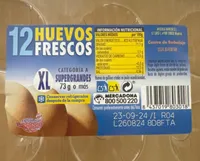 12 huevos frescos XL