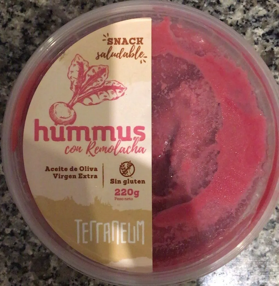 Hummus con remolacha