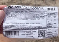Helado de plátano con chocolate