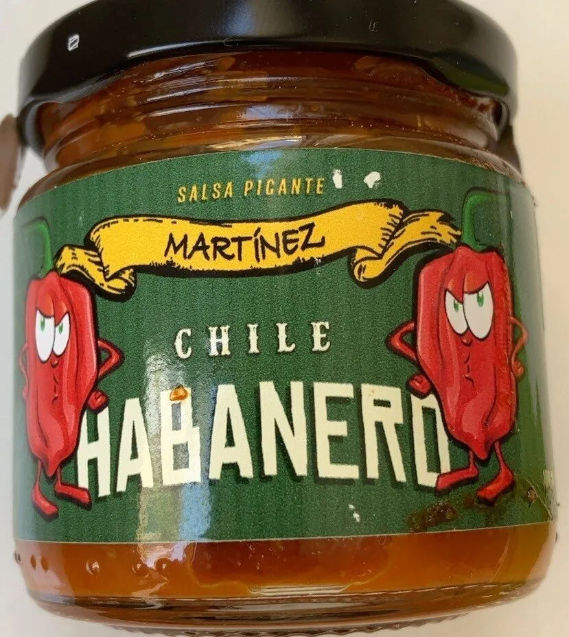 Salsa picante de chile habanero