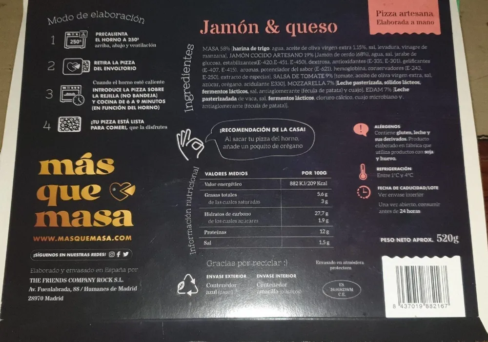 Pizza artesana