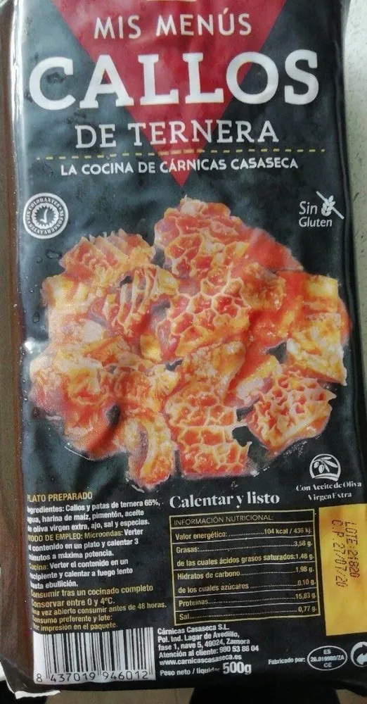 Callos de Ternera