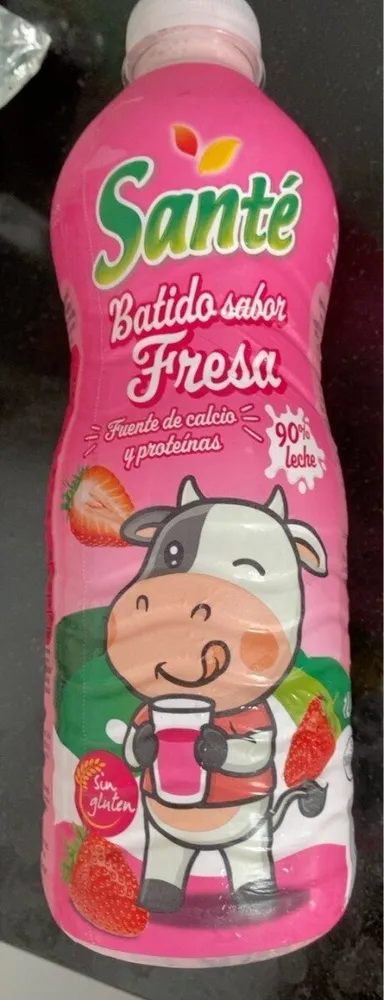 Batido sabor fresa 90% leche