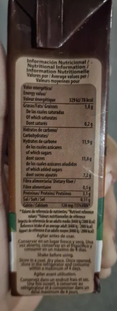 Batido chocolate