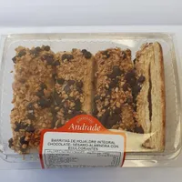 Barritas de hojaldre integral, chocolate, sésamo y almendra