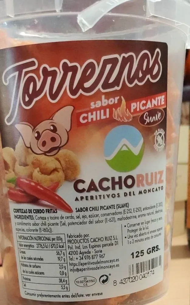 Torreznos sabor chili picante