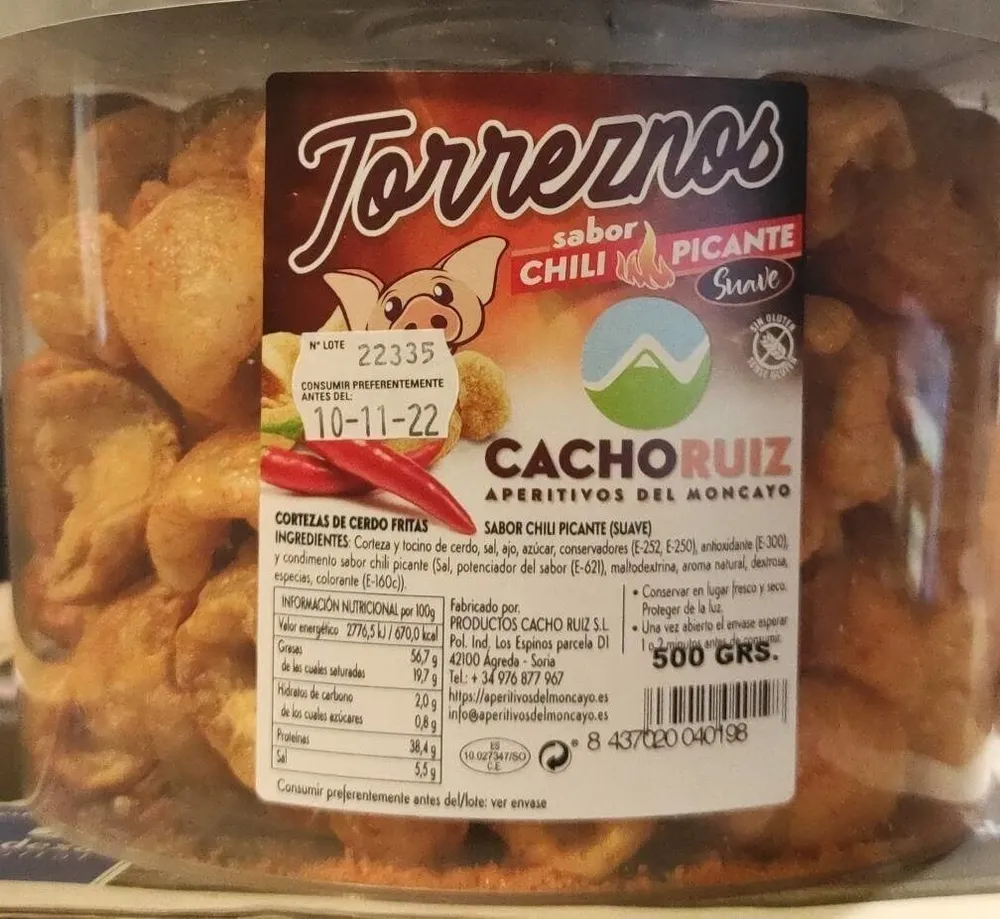 Cortezas de cerdo fritas