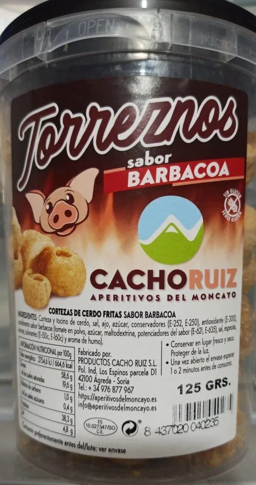 Torreznos sabor barbacoa