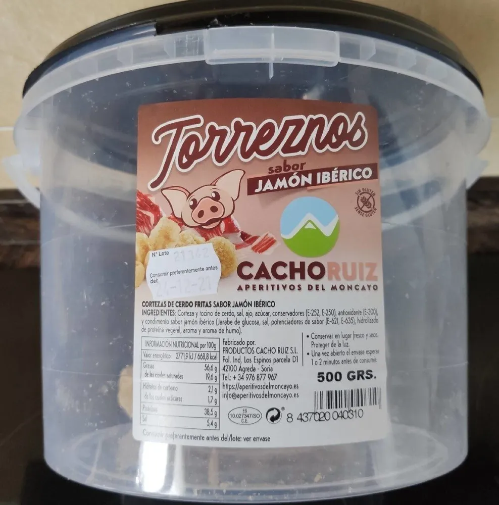 Torreznos sabor jamón iberico