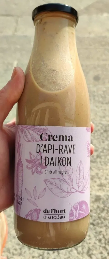 Crema d'api-rave i daikon