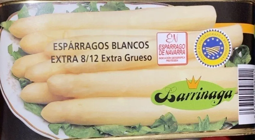 Espárragos blancos 8/12 Extra Grueso