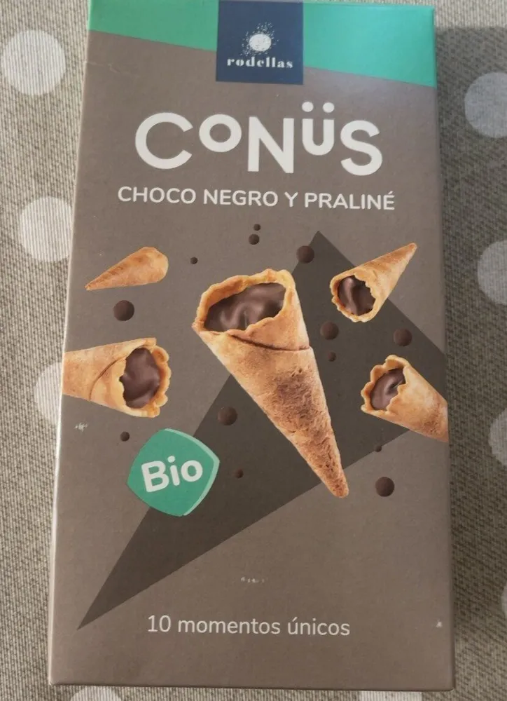 Conüs choco negro y praliné Bio