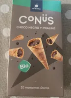 Conüs choco negro y praliné Bio