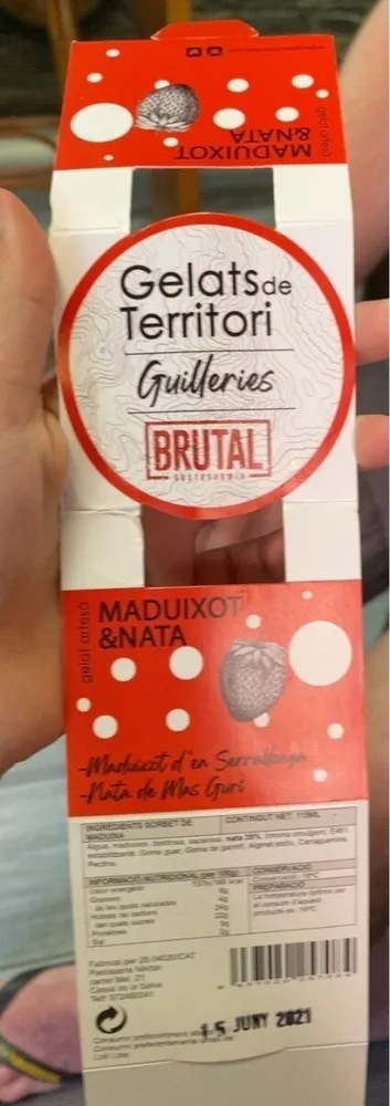 Gelats de territori Maduixot y nata
