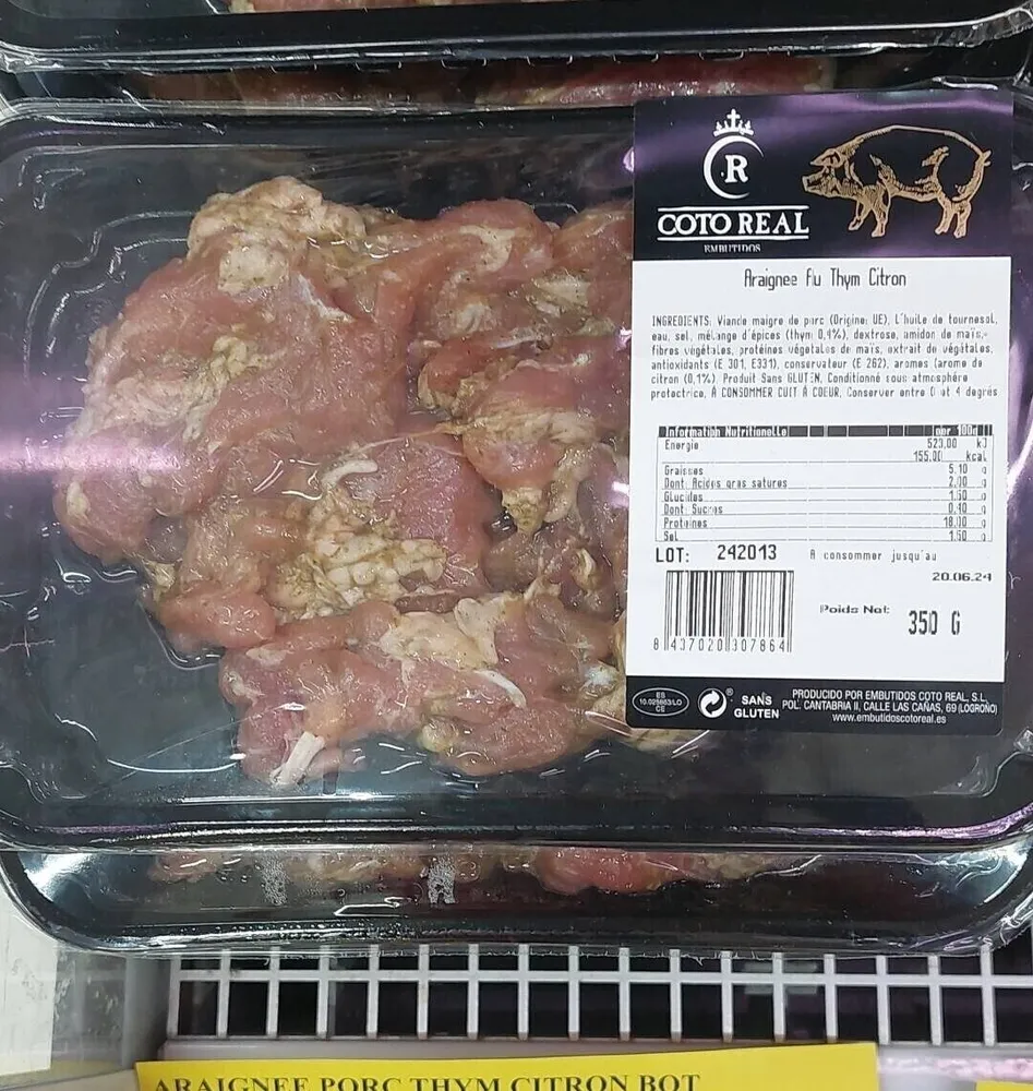 Araignée de porc thym citron