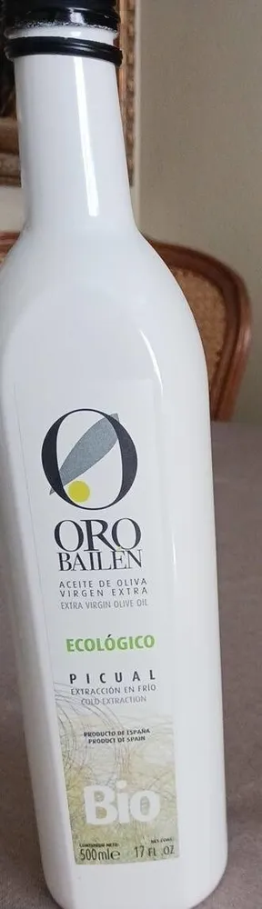 Aceite de oliva virgen extra ecológico