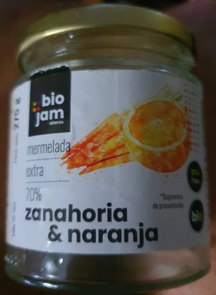 Mermelada zanahoria y naranja