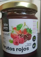 Mermelada extra de frutos rojos con azúcar de caña