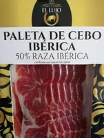Paleta de cebo ibérica. 50% raza ibérica
