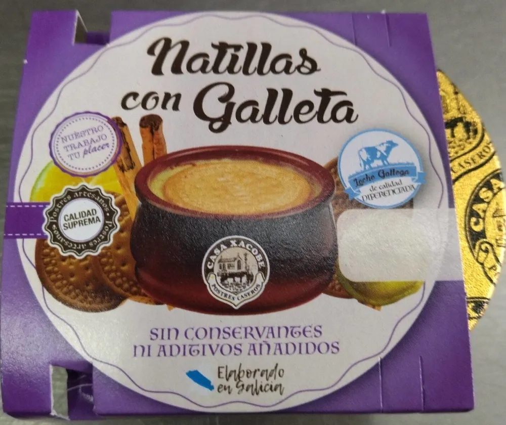 Natillas con Galleta