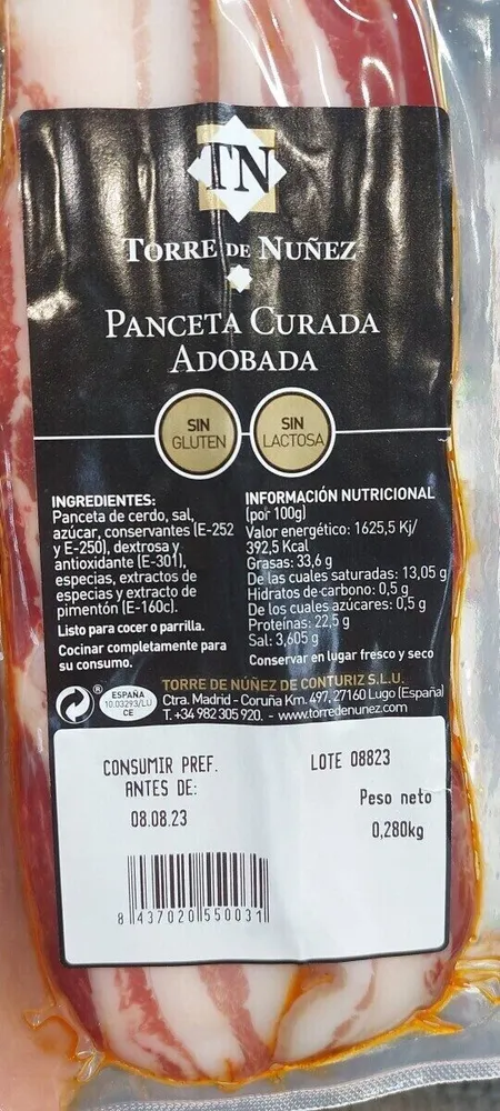 Panceta curada