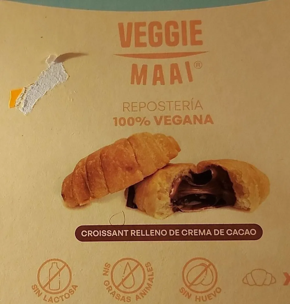 Croissant relleno veggie