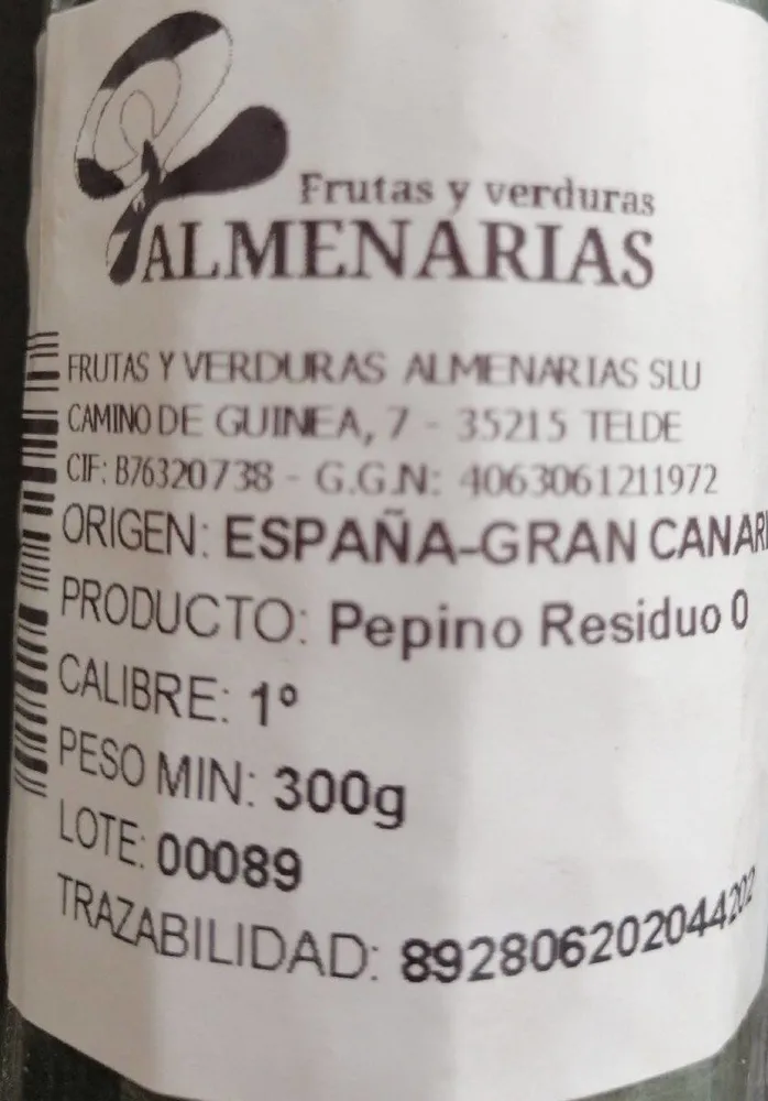 Pepino residuo 0