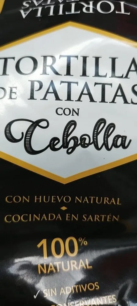 Tortilla de patatas con cebolla