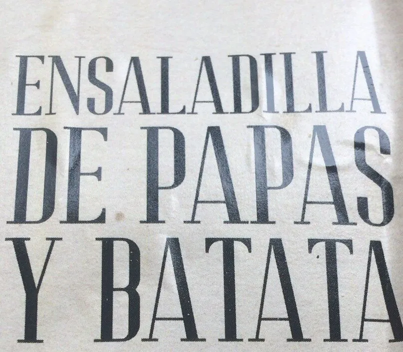 Ensaladilla de papas y batata