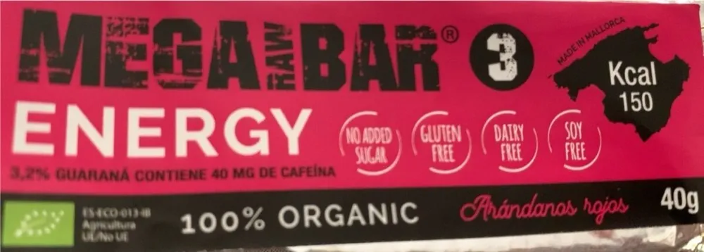 Mega Raw Bar Arándanos rojos energy 3
