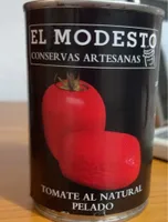 Tomate al natural pelado