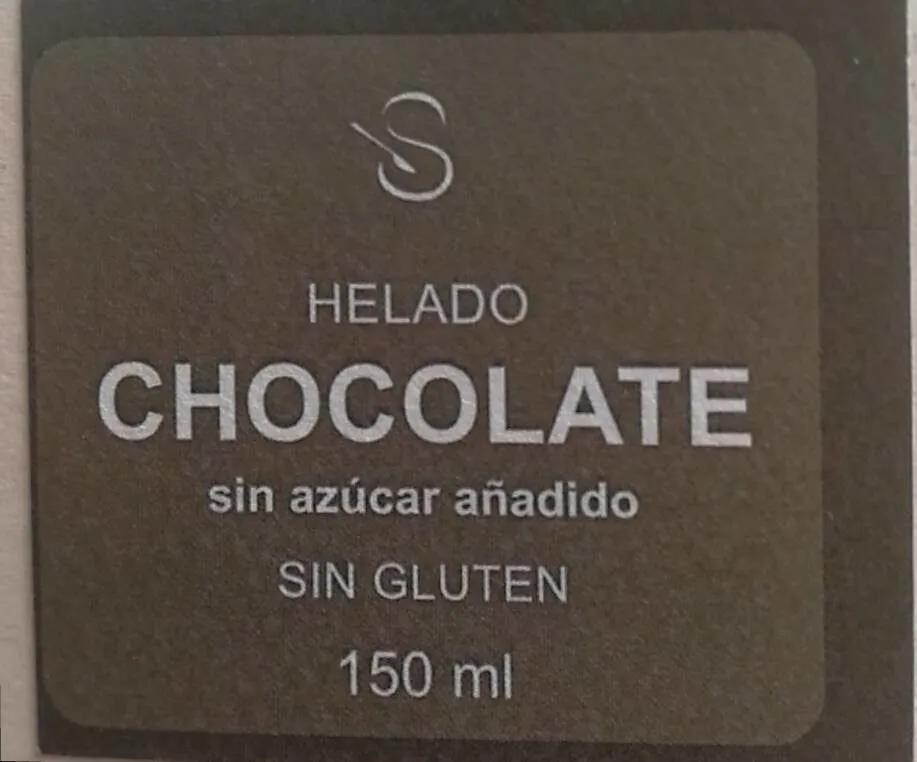 Helado chocolate sin azúcar