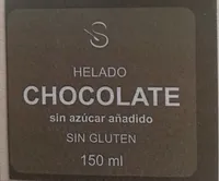 Helado chocolate sin azúcar