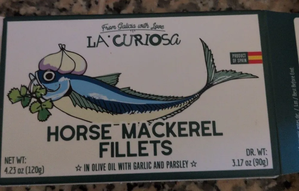 Horse Mackerel Fillets In Olive Oil With Garlic And Parsley