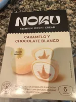 Mochi caramelo y chocolate blanco