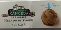 Helado de yogur con café