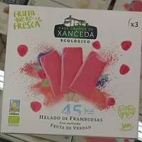 Helado de frambuesas