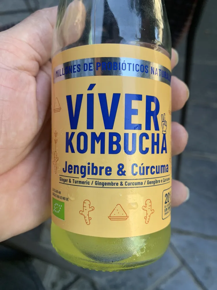 Kombucha cúrcuma y jengibre