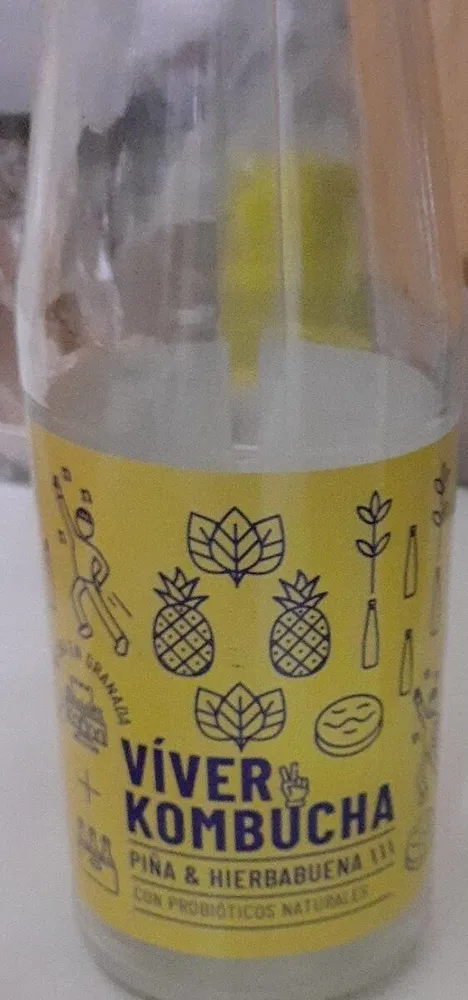 Kombucha piña y hierbabuena