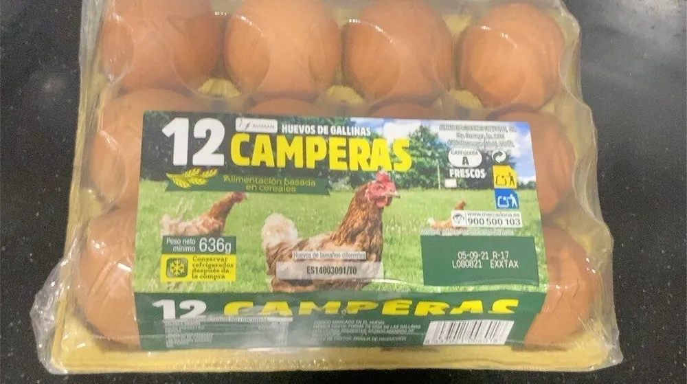 Huevos de gallinas camperas