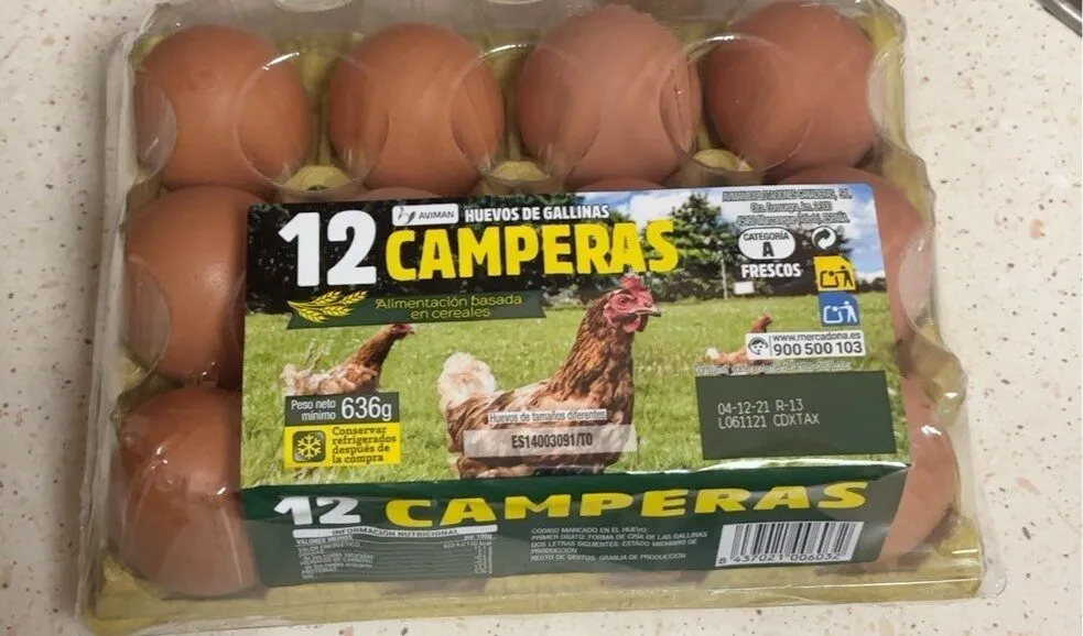 12 Huevos camperos