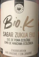 Zumo de manzana ecologica con jengibre