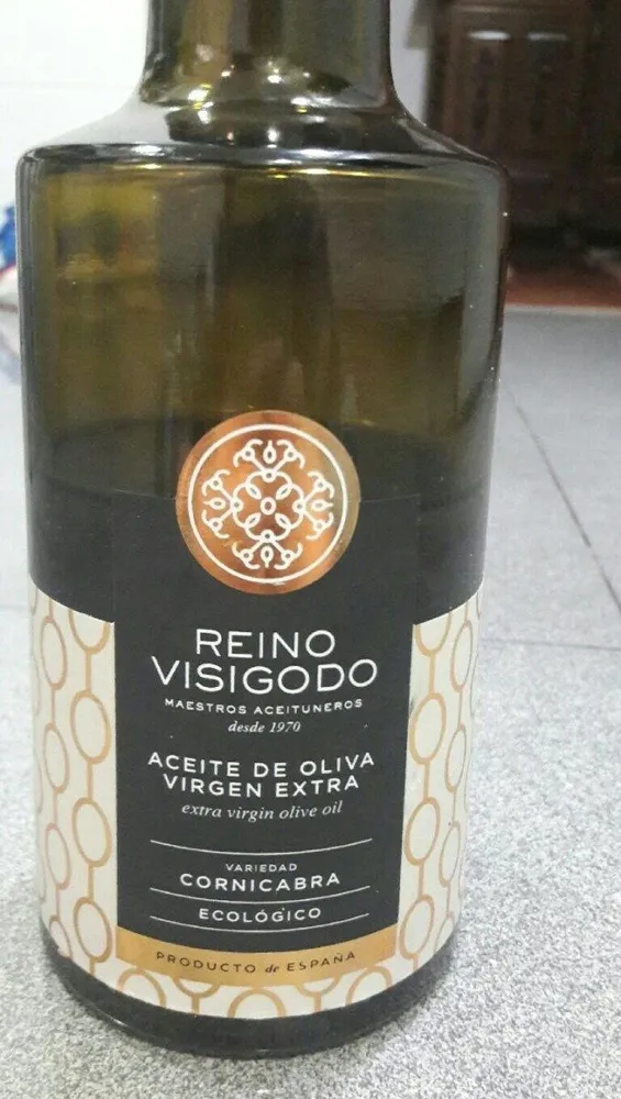 Aceite de oliva virgen extra Reino visigodo variedad cornicabra