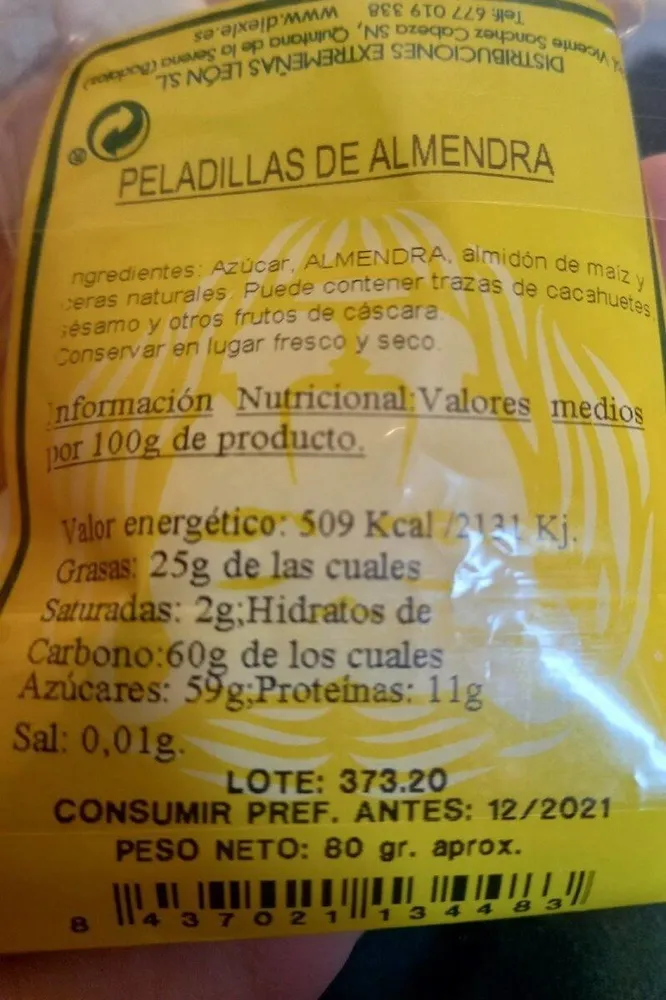 Peladillas de Almendra