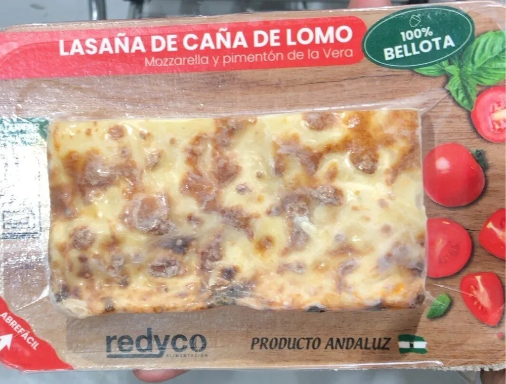 Lasaña de caña de lomo